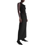 Топ с драпировкой на шее TOTEME, черный - фото 5