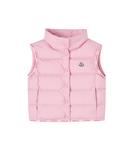 Пуховая жилетка Badia Moncler Enfant, розовый - фото