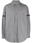 Куртка-рубашка на пуговицах THOM BROWNE, серый - фото