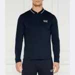 Рубашка поло стандартного кроя Ea7, синий - фото