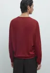 Свитер с круглым вырезом Massimo Dutti, Bordeaux - фото 3