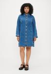 Платье Vero Moda Curve VMCFINDO DRESS, Medium Blue Denim/Blue Denim - фото
