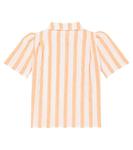 Рубашка из хлопка и льна в полоску со звездами Morley, оранжевый - фото 3