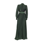 Длинное платье Emerald Pleated Long Sleeve True Decadence, цвет emerald green - фото 3