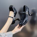 Туфли на платформе с массивным каблуком 8,5 см POOQ, черный - фото 5