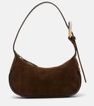 Сумка через плечо из замши owen Staud, Truffle - фото