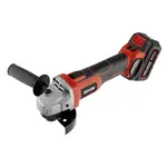 Бесщеточная литиевая угловая шлифовальная машина Devon 20 В 2903, электрическая шлифовальная и полировальная машина для резки металла 100 мм, голый металл - фото