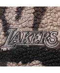 Черная женская куртка-бомбер с молнией во всю длину из шерпы Los Angeles Lakers Camo The Wild Collective, черный - фото 3
