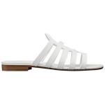 Шлепанцы женские белые Hermes - фото 2