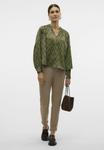 Блуза Vero Moda VMLIVIA, Olivine/Olive - фото 2