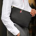 Клатч на молнии с логотипом THOM BROWNE - фото 6