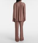 Шелковая блузка с принтом в виде шарфа Joseph, Ruby Combo - фото 3