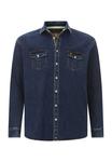 Джинсовая рубашка ОЛАВИК JAN VANDERSTORM, темно-синий - фото