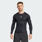 Футболка Performance ADIDAS PERFORMANCE TECHFIT Compression Training Long Sleeve, черный - фото 2