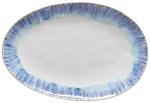 Блюдо Costa Nova, 41x28 см, белый/голубой - фото
