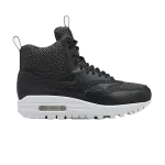 Кроссовки Nike Wmns Air Max 1 Mid Sneakerboot 'Black', черный - фото
