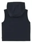 Стеганый жилет с капюшоном BOSS Kidswear, синий - фото 2