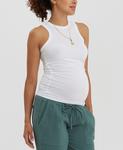 Женский топ для беременных The Tank Racerback Nom Maternity, белый - фото 4