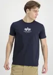 Рубашка с круглым вырезом Alpha Industries "Basic T ML", синий - фото