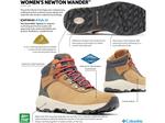 Ботинки Columbia Newton Wanderer Waterproof Mid Hiking Boot - Women's, Cognac - фото 8