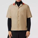 Рубашка мужская Off White Burberry, кремовый - фото 4