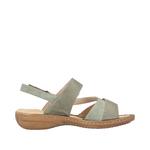 Сандалии с ремешками Rieker, Khaki - фото 4