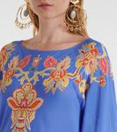 Печатное макси-платье Etro, Stampa F.Do Azzurro - фото 4