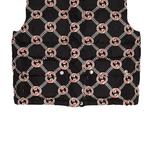 Жилет женский Gucci с узором, черный / розовый - фото 6