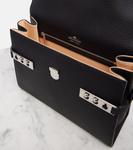 Сумка-тоут Tempête Medium из кожи Delvaux, нуар - фото 3