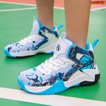 Детские баскетбольные кроссовки TONYBEAR, белый/синий - фото 3