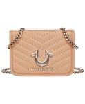 Сумка через плечо Horseshoe Multi Stud Flap Crossbody True Religion, Camel - фото