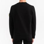 Толстовка men's solid color round neck long sleeves black Stone Island, черный - фото 3