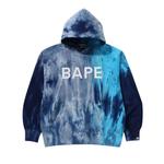 Худи BAPE Ice Dye Relaxed Fit Pullover Hoodie, Blue - фото