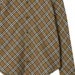 Клетчатая хлопковая рубашка Burberry, хаки - фото 6