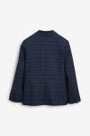 Темно- пиджак в клетку (от 12 до 16 лет) Next, синий - фото 2