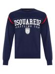 Толстовка с логотипом DSQUARED2, синий - фото