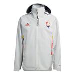 Куртка adidas Belgium MYSHELTER Jacket 'Cloud White Pink', белый - фото