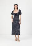 Платье Gina Tricot PUFF SLEEVE MIDI DRESS, Navy Ditsy/Blue - фото 2