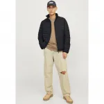 Стеганая куртка Jack & Jones "JJESTATE PACKABLE PUFFER COLLAR NOOS", черный - фото 4