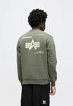 Толстовка Alpha Industries LABEL BACK PRINT, Dark Olive/Olive - фото 4