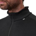 Базовый топ Helly Hansen Lifa Merino Midweight 1/2 Zip Base Layer, черный - фото 4
