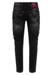 Джинсы рокового дизайна CIPO & BAXX, черный - фото 8