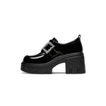 Лоферы женские серебристые DAPHNE, Black - фото