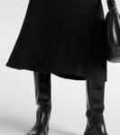 Шерстяная юбка миди Jil Sander, черный - фото 5