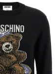 Свитер с узором Teddy Bear Moschino, черный - фото 3