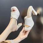 Женские сандалии Slide POOQ, черный - фото 5