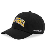 Бейсболка Sporty & Rich California Embroidered Cap, цвет Faded Black & Gold - фото