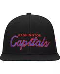 Мужская черная бейсболка Washington Capitals Core Team Script 2.0 Snapback Mitchell & Ness, черный - фото 3