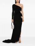 Платье макси Giuseppe Di Morabito с вырезами, черный - фото 2