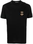 Dolce & Gabbana футболка с вышивкой, черный - фото